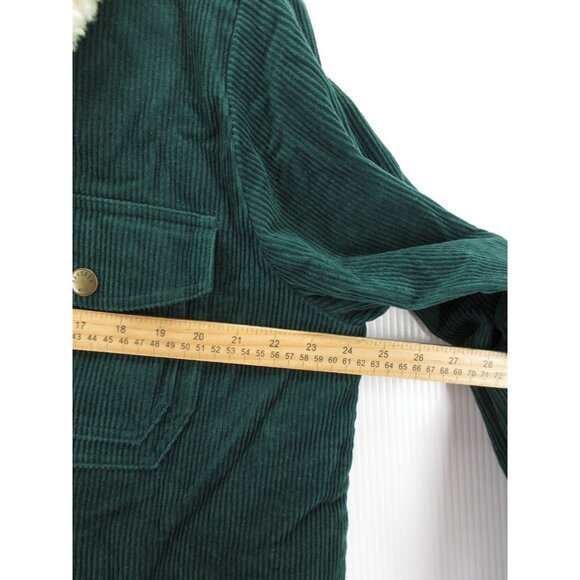 Faherty Jacket XL Corduroy Barn Chore Coat Muriel Fleece Collar - Picture 5 of 12